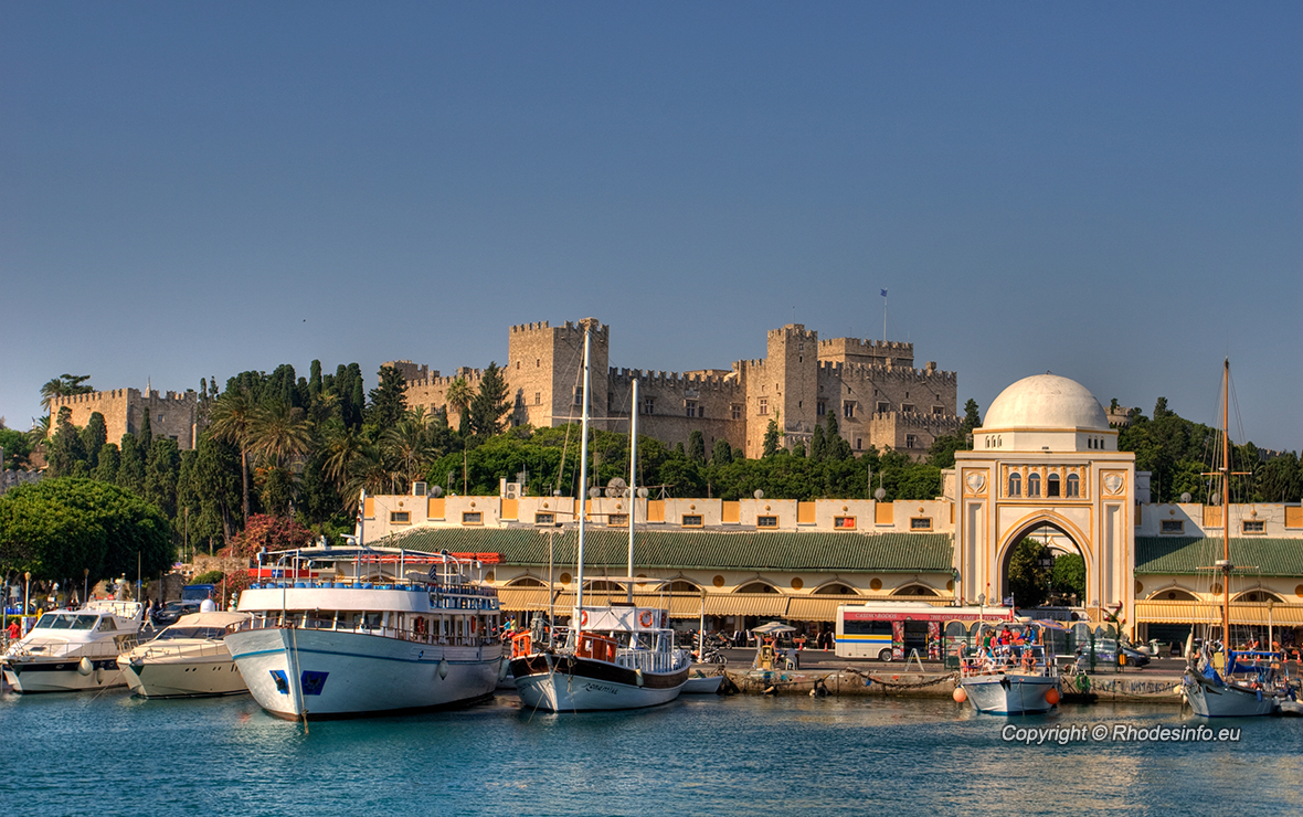 Rhodes harbor old town